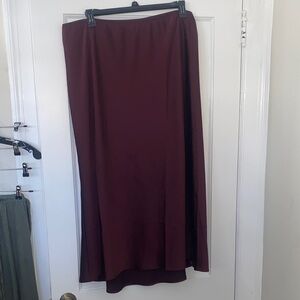 a new day Burgundy Maxi Skirt